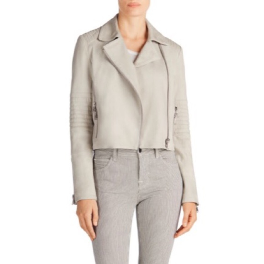 J Brand Aiah Suede Jacket in Clay